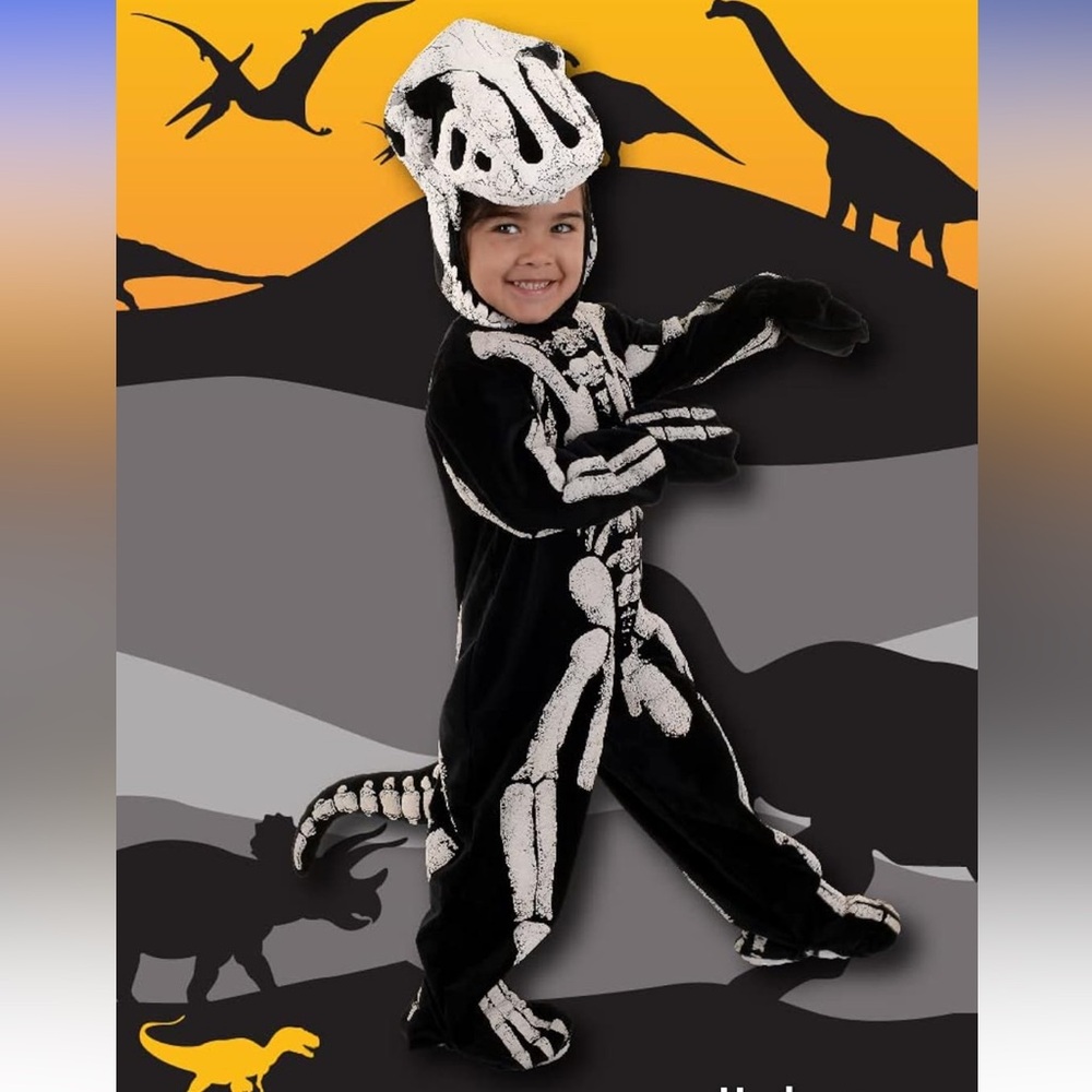 Kids T-Rex fossil costume